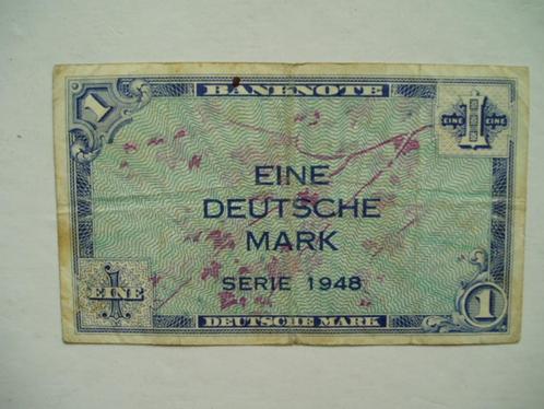 1153. Duitsland, AOP 1 deutsche mark 1948 WW II., Postzegels en Munten, Bankbiljetten | Europa | Niet-Eurobiljetten, Los biljet