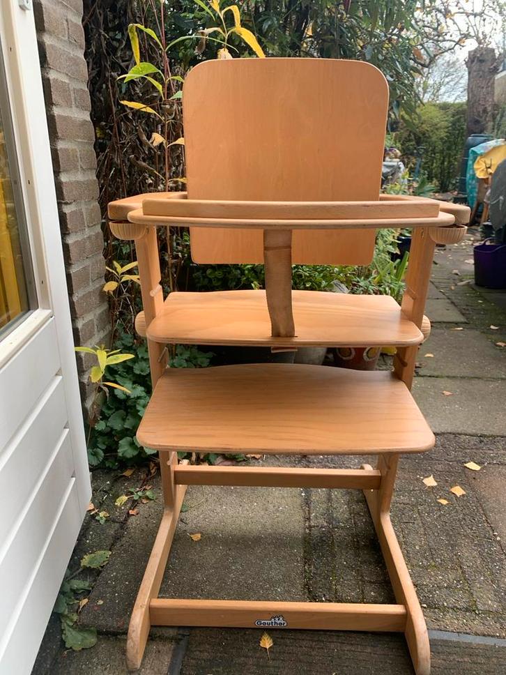 Geuther Meegroeistoel - Verstelbaar!, Kinderen en Baby's, Kinderstoelen, Gebruikt, Meegroeistoel, Afneembaar eetblad, Ophalen