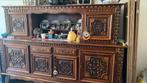 Beautiful wooden cupboard in 2 pieces authentic south France, Ophalen