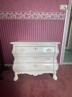 Witte brocante ladekastje, Ophalen, 50 tot 100 cm, Zo goed als nieuw, Minder dan 100 cm