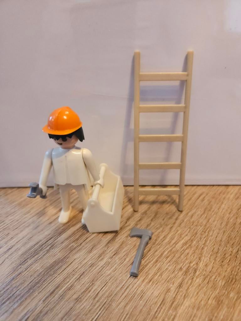 Vintage Playmobil bouwvakker met ladder set uit 1975. , Ophalen of Verzenden, Nieuw