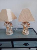 set van 2 Vintage lampjes met Engeltjes, Kunststof, Gebruikt, Ophalen of Verzenden