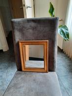 Antiek Gouden Spiegeltje. met langwerpige Vorm, Minder dan 50 cm, Gebruikt, Vierkant, Ophalen of Verzenden