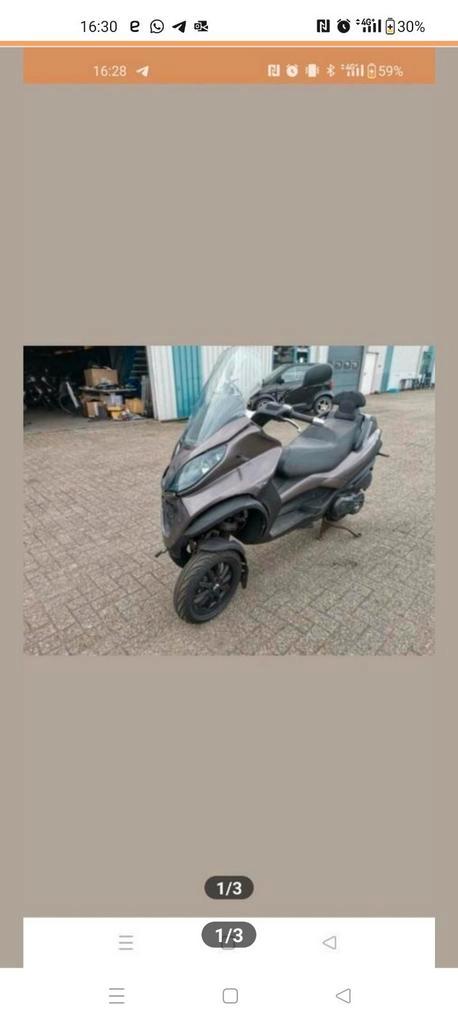 Inkoop Piaggio mp3 / Gilera fuoco, Fietsen en Brommers, Scooters | Piaggio, Zo goed als nieuw, Overige modellen, Ophalen