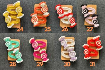 Handgemaakte set van 2 meisjes klik haarspeld haaraccessoire beschikbaar voor biedingen