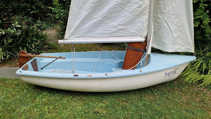 Zeilboot en roeiboot in een 2 zeilen, Watersport en Boten, Accessoires en Onderhoud, Gebruikt, Overige typen, Ophalen