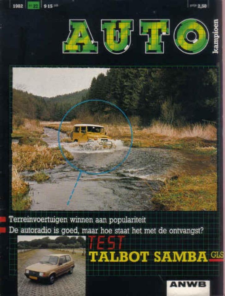 Autokampioen 27 1982 : BMW 6-serie E24 - Talbot Samba 1.3 GL, Boeken, Auto's | Folders en Tijdschriften, Gelezen, Algemeen, Ophalen of Verzenden