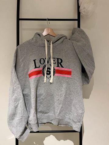 Lekkere comfortabele grijze hoodie van katoen, maat 38 beschikbaar voor biedingen