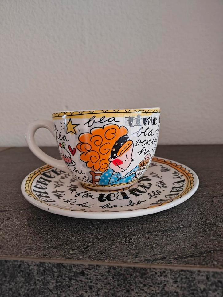 Blond Amsterdam Kop En Schotel BlaBla, Huis en Inrichting, Keuken | Servies, Nieuw, Kop(pen) en/of Schotel(s), Blond Amsterdam