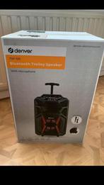 Denver Karaoke bluetooth trolley speaker TSP-120(nieuw), Ophalen of Verzenden, Nieuw, Complete set