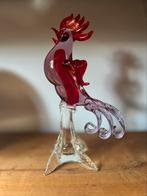 Puntgave Murano haan (met label), Antiek en Kunst, Antiek | Glas en Kristal, Ophalen of Verzenden