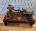 Antieke Balans Weegschaal met Gewichten, Ophalen