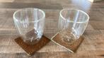2 dubbel wandige koffie/ thee  glazen., Huis en Inrichting, Woonaccessoires | Kandelaars en Kaarsen, Ophalen of Verzenden, Zo goed als nieuw