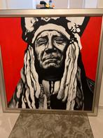 Uniek Kunstwerk – “Indiaan” door Serge Deblaere (origineel ), Ophalen of Verzenden