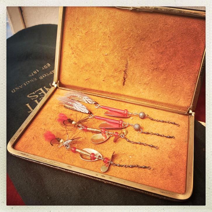 4x vintage Luxor Rafale + Nymphe spinner sets, Watersport en Boten, Hengelsport | Algemeen, Zo goed als nieuw, Kunstaas, Verzenden