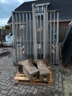 Spijlenpoort 4m doorgang 2,5m hoog incl. fundatieblokken, Tuin en Terras, Tuinhekken en Hekwerk, Ophalen, Met poort, Nieuw, Spijlenhekwerk
