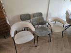 Eetkamerstoelen: 2 wit, 3 groen, Ophalen, Overige kleuren, Zo goed als nieuw, Metaal