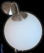 2x witte hanglampen met melkglas, Ophalen, Zo goed als nieuw, Glas