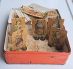 Brocante plaatjes op centen vintage verbandtrommel jr 50, Antiek en Kunst, Verzenden