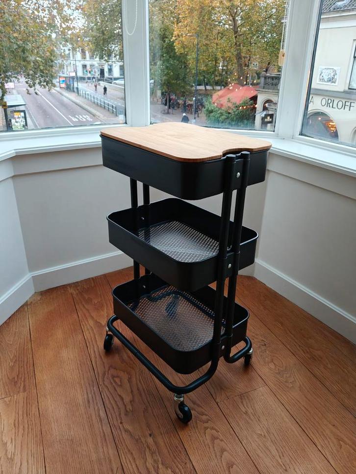 IKEA Raskog Roltafel, Huis en Inrichting, Tafelonderdelen, Gebruikt, Tafelblad, Minder dan 50 cm, Minder dan 50 cm, Rechthoekig