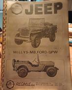 Jeep Willys onderdelen boek, Ophalen of Verzenden