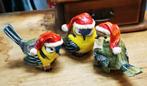 3 Vogeltjes met Kerstmuts, Ophalen of Verzenden, Zo goed als nieuw