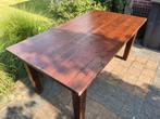 Robuuste tafel met (180x96x77) en evt. 6 Lloyd loom stoelen., Huis en Inrichting, Tafels | Eettafels, Gebruikt, Vijf personen of meer