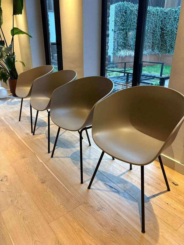8 prachtige Hay designstoelen (prijs per stuk), Huis en Inrichting, Stoelen, Zo goed als nieuw, Grijs, Ophalen
