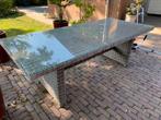 Grote tuintafel als nieuw 220x100 wegens overcompleet, Ophalen, Zo goed als nieuw, Rechthoekig, Wicker