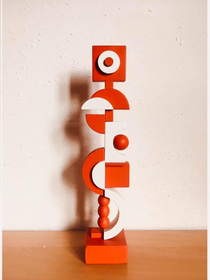 Houtsculptuur, Antiek en Kunst, Kunst | Beelden en Houtsnijwerken, Ophalen of Verzenden