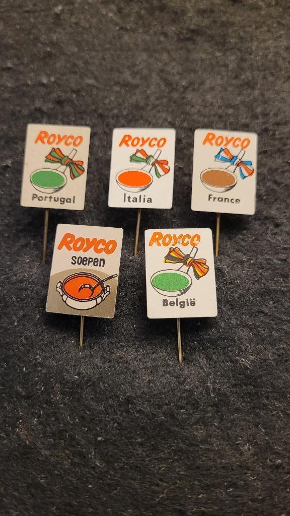 ROYCO soepen Utrecht speldjes, Verzamelen, Speldjes, Pins en Buttons, Zo goed als nieuw, Speldje of Pin, Merk, Verzenden