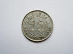 Mauritius 10 cent 1897 zilver prachtig zeldzaam  KM10.1, Ophalen of Verzenden, Overige landen, Losse munt, Zilver