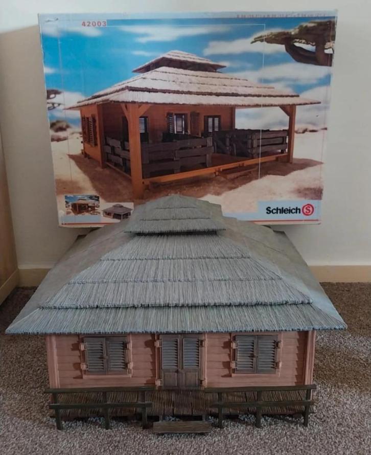 Schleich wildlife verzorgingscentrum 42003  met doos, Verzamelen, Dierenverzamelingen, Zo goed als nieuw, Beeldje of Figuurtje