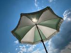 Mintgroene boho parasol, Ophalen, Kantelbaar, 2 tot 3 meter, Zo goed als nieuw