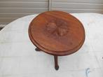 Bijzettafel, plantentafel, Afrikaans hout, rond, decoratief, Antiek en Kunst, Antiek | Meubels | Tafels, Ophalen of Verzenden