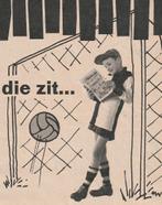 Retro reclame 1957 Sjors jongetje met voetbal keeper, Verzenden, Overige typen