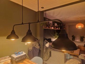 IKEA Plafondlamp voor 3 lampen, zwart, 122 cm beschikbaar voor biedingen