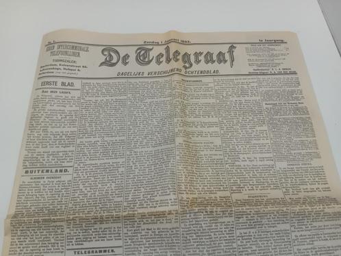 De Telegraaf oude voorpagina's o.a. 1 januari 1893, Verzamelen, Tijdschriften, Kranten en Knipsels, Tijdschrift, Nederland, 1960 tot 1980