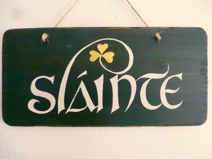 Iers pubbordje / Irish pub / Slainte / Mancave / Ierland, Huis en Inrichting, Woonaccessoires | Tekstborden en Spreuken, Nieuw