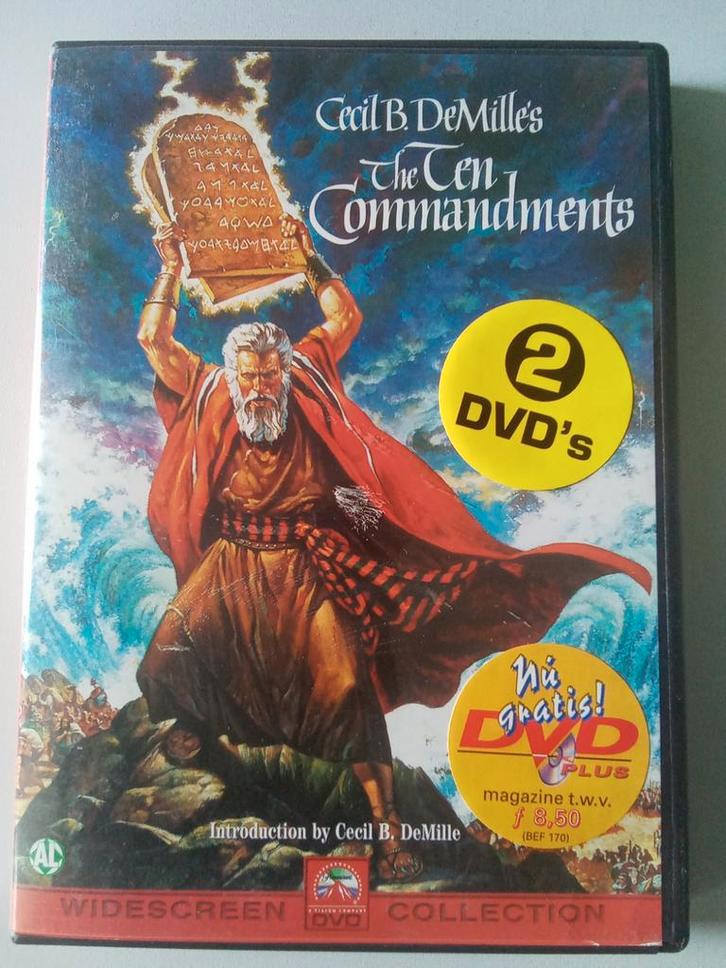 The Ten Commandments - Cecil B. DeMille, Cd's en Dvd's, Dvd's | Klassiekers, Zo goed als nieuw, Komedie, 1980 tot heden, Alle leeftijden