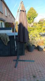 Parasol met voet, Tuin en Terras, Parasols, Ophalen of Verzenden, Zo goed als nieuw