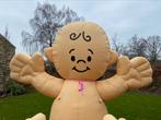 Te huur opblaas baby gender reveal, babyshower, geboorte, Ophalen of Verzenden, Gebruikt, Geboortebord
