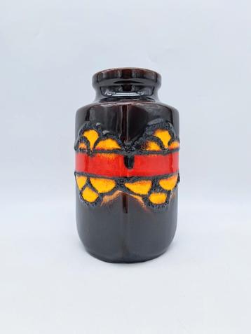 Prachtige Retro West Germany vaas Scheurich 216-20 Fat Lava  beschikbaar voor biedingen