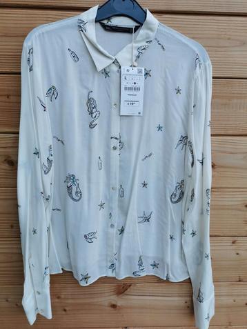 ZARA blouse met print mt. M beschikbaar voor biedingen