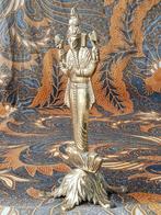 Oud vintage koper beeldje uit India van Ganesha 17,8 cm., Ophalen of Verzenden