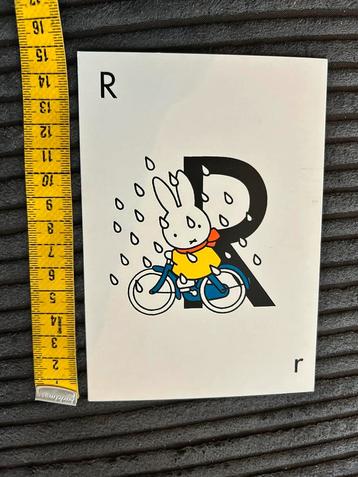 385. Kaart illustr R van Regen Nijntje Dick Bruna fiets beschikbaar voor biedingen