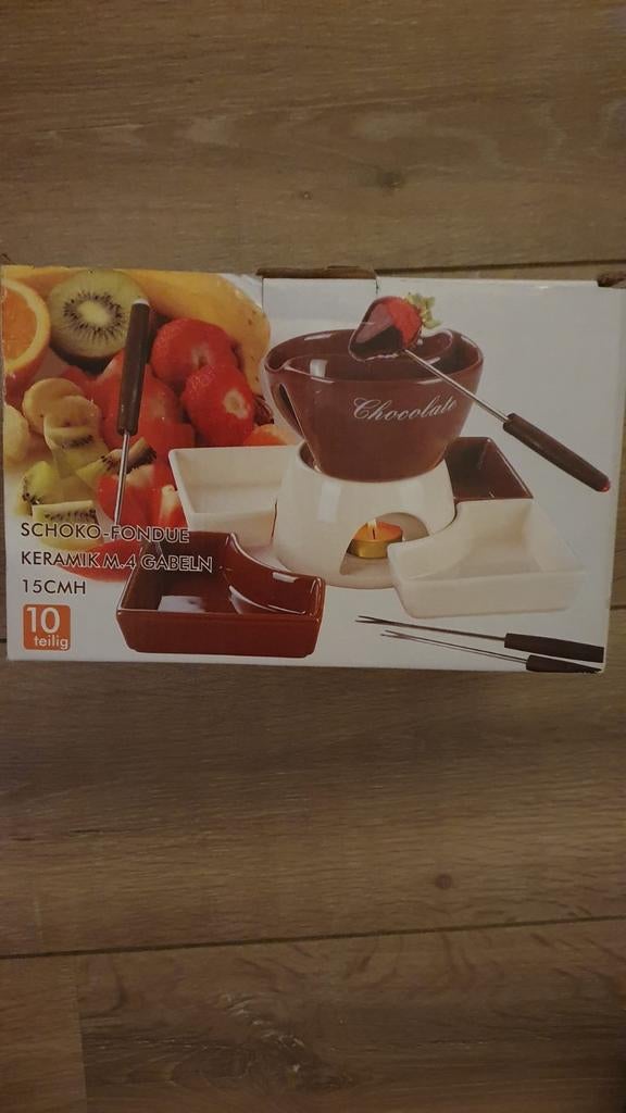 Chocoladefondue set - Nieuw in doos, Ophalen of Verzenden, Nieuw