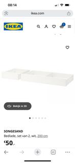 Bedlades Songesand ikea, Huis en Inrichting, Kasten | Kledingkasten, Ophalen, 150 tot 200 cm, Zo goed als nieuw, Minder dan 100 cm