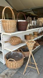 Partij rieten en wilgentenen manden / items, Ophalen, Minder dan 30 cm, Minder dan 60 cm, Rond