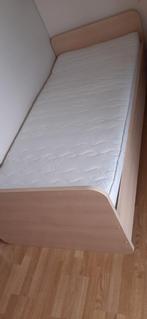 1 persoonsbed met lattenbodem met of zonder matras, 90 cm, Eenpersoons, Zo goed als nieuw, Hout